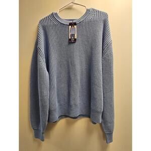 Gap Women's Woven Crewneck Sweater Size XXL Light Blue